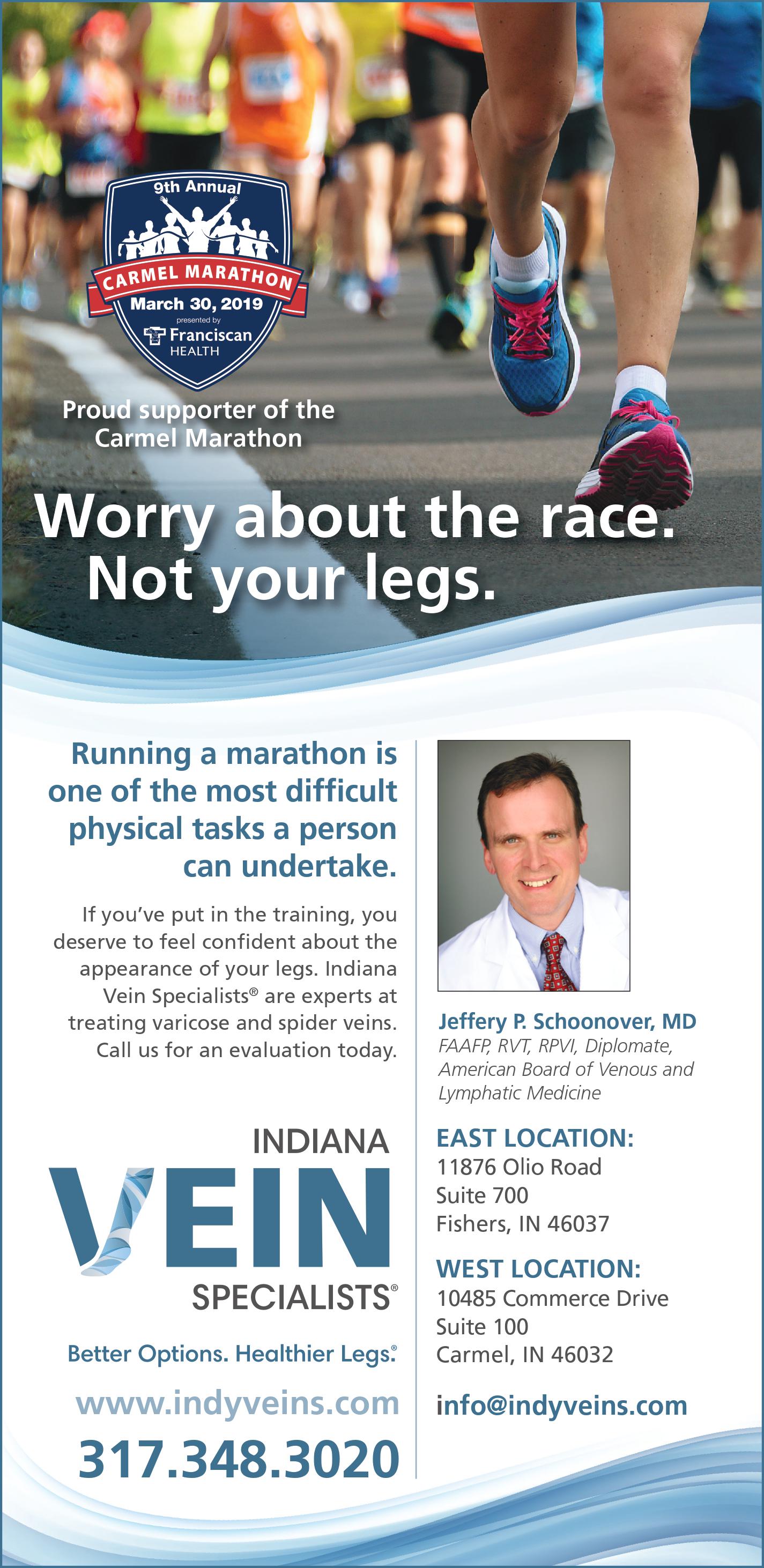 9th Annual Carmel Marathon Indiana Vein Specialists